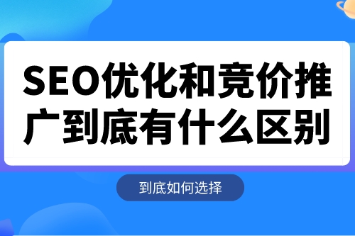 SEO優(yōu)化和競(jìng)價(jià)推廣到底有什么區(qū)別